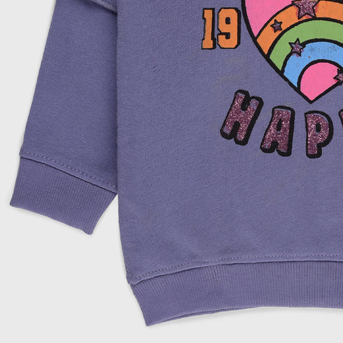 Always Happy Sweatshirt (Purple)