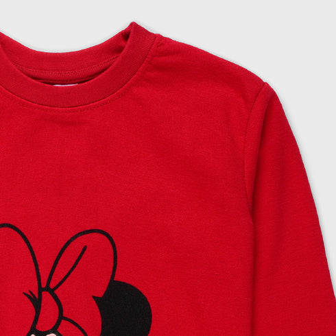 Mango Minnie Mouse Terry Sweatshirt (Red)