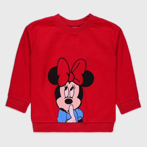 Mango Minnie Mouse Terry Sweatshirt (Red)