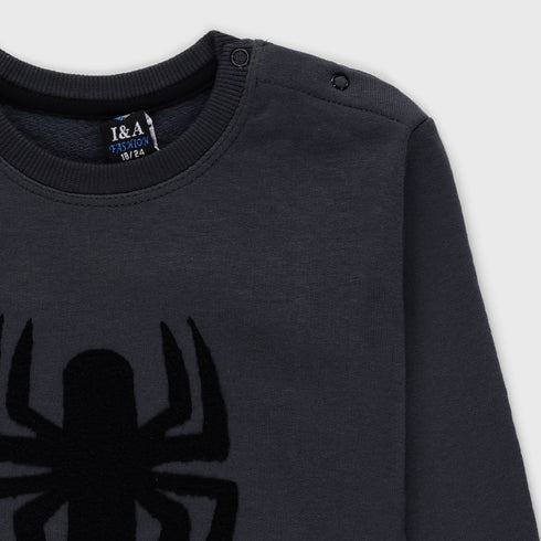 Spider Fleece Sweatshirt (Dark-Grey)