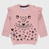 Lion Printed Fleece Sweatshirt (Pink)