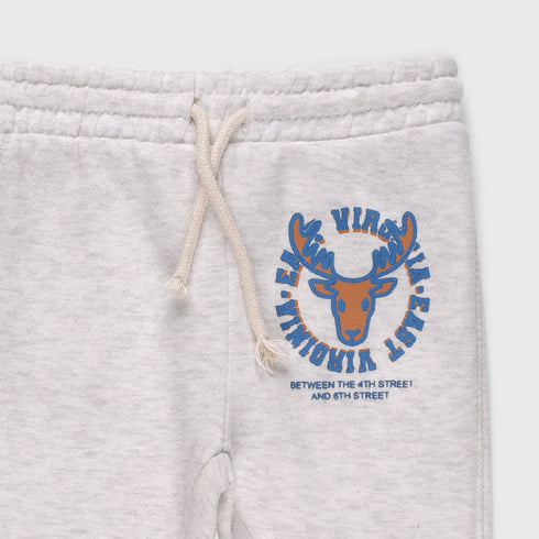 Markhor Printed Fleece Trouser (Light Grey)