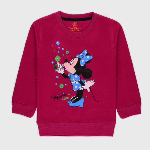 Minnie Mouse Fleece Tracksuit (Shocking Pink)