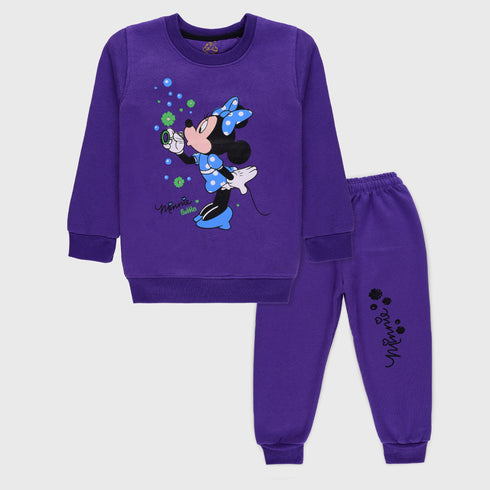 Minnie Mouse Fleece Tracksuit (Purple)