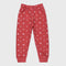 Floral Fleece Trouser (Orange)