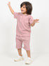 Classic Zip Polo Set (Pink)