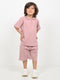 Classic Zip Polo Set (Pink)