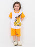 Garfield Glow Cotton Short Set (White & Orange)