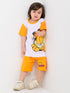 Garfield Glow Cotton Short Set (White & Orange)