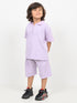 Classic Zip Polo Set (Lilac)