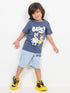 The Bluey & Bingo Cotton Short Set (Dark & Light Blue)