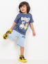The Bluey & Bingo Cotton Short Set (Dark & Light Blue)