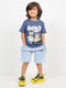 The Bluey & Bingo Cotton Short Set (Dark & Light Blue)