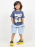 The Bluey & Bingo Cotton Short Set (Dark & Light Blue)