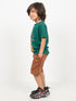 The Mama Bear Cotton Short Set (Dark Green & Brown)