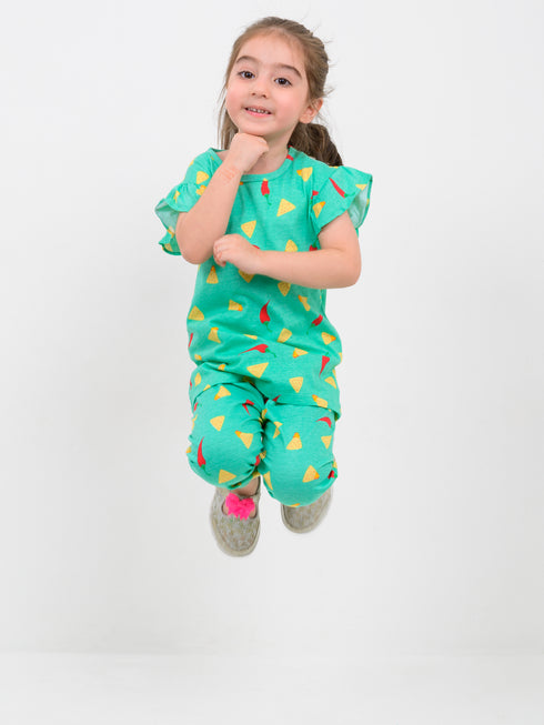 Chili Cheeks Cotton Trouser Set