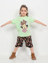 Minnie Bow Babe Cotton Short Set (Mink Green & Black)