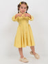 The Graceful Velvet Frock (Yellow)