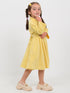 The Graceful Velvet Frock (Yellow)