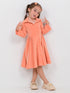 The Graceful Velvet Frock (Orange)