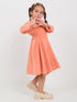The Graceful Velvet Frock (Orange)