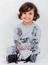 Construction Themed Fleece Suit (Grey)