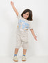 The Tiny Traveller Cotton Short Set (Cream)