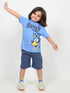 Playtime Bluey Cotton Short Set (Sky Blue & Navy)