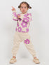 Floral Charm Fleece Suit (Beige)