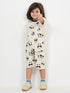 The Panda Party Cotton Short Set (Off-White)