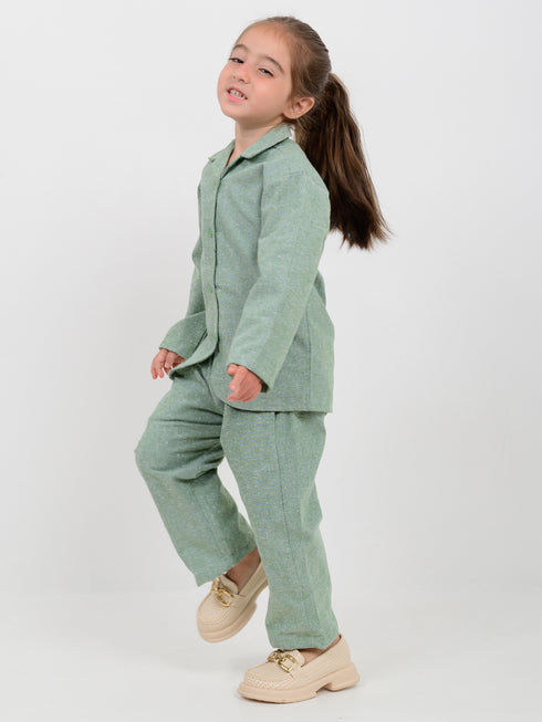 Classic Imported Khaddar Wear 2 Piece Set (Mint Green)