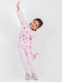 Happy Cat Fleece Suit (Light Pink)