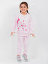 Happy Cat Fleece Suit (Light Pink)