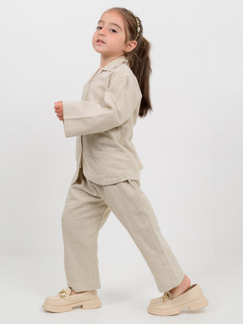 Classic Imported Khaddar Wear 2 Piece Set (Vanilla Beige)