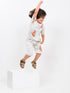Oversized BunnyBear Dreams Cotton Short Set (Sketch Grey)