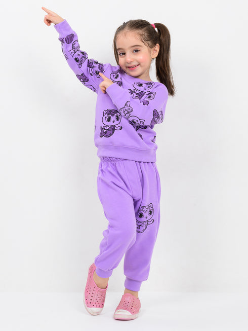 Seashell Snuggler Fleece Suit (Lilac)
