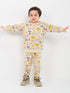 Jurassic Jammies Fleece Suit (Ivory)