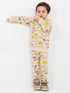 Jurassic Jammies Fleece Suit (Ivory)