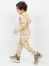 Jurassic Jammies Fleece Suit (Ivory)