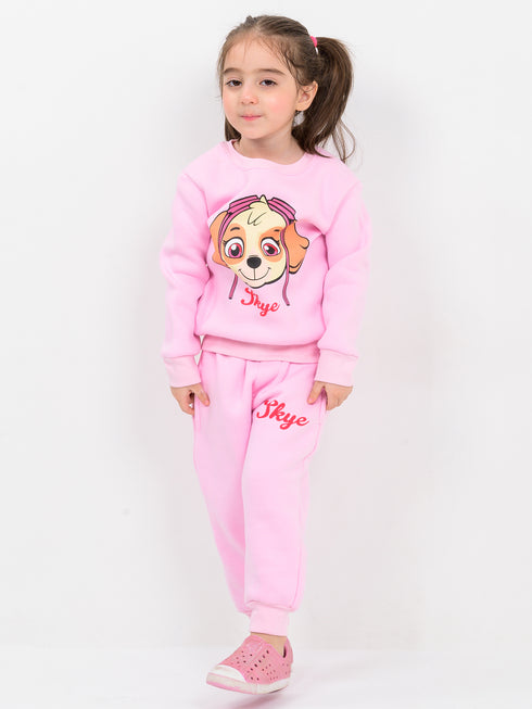 Skye's Cozy Adventure Fleece Suit (Pink)