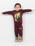 Rex's Adventure Fleece Suit (Ash Maroon)