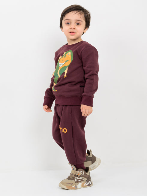 Rex's Adventure Fleece Suit (Ash Maroon)