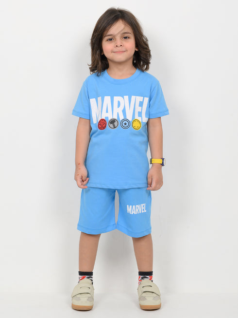 The Marvel Legend Cotton Short Set (Sky Blue)