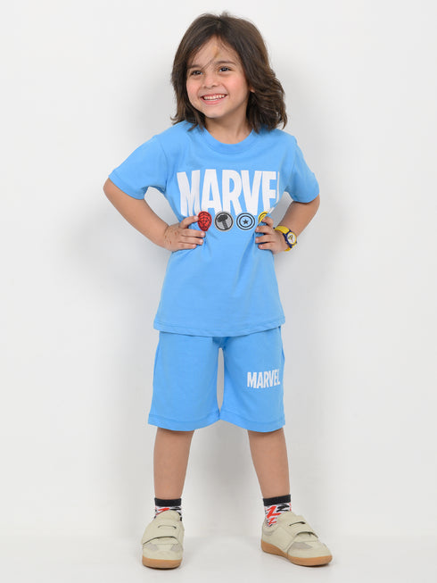 The Marvel Legend Cotton Short Set (Sky Blue)