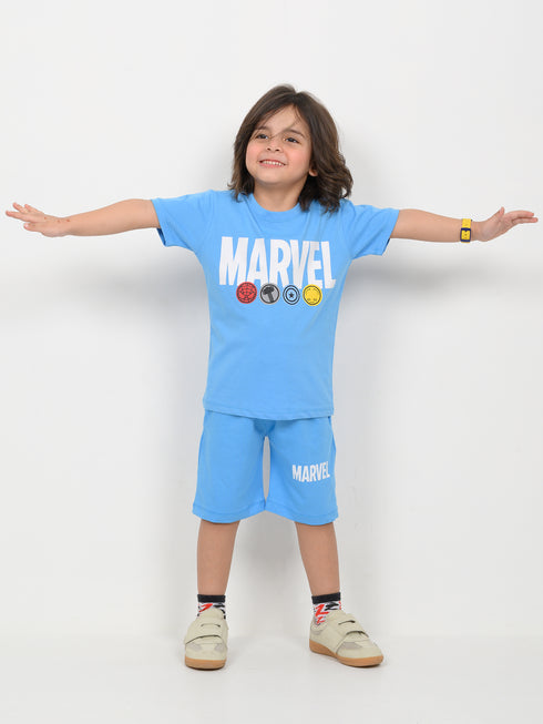 The Marvel Legend Cotton Short Set (Sky Blue)