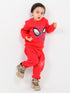 Spider Themed Fleece Suit (Red)