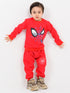 Spider Themed Fleece Suit (Red)