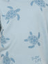 The Turtle Themed Cotton Short Set (Mist Blue)