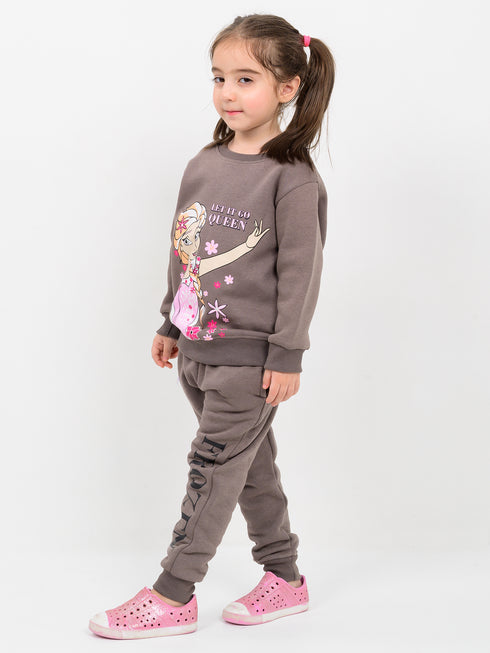 Sparkling Queen Fleece Suit (Brown)