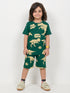 Jurassic Journal Cotton Short Set (Deep Green)